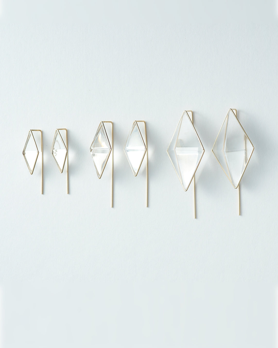 定価42,900　KARAFURU　KIRIKOピアス　魚子切子　ガラス　K10 KARAFURU】KIRIKOピアス 魚子つなぎ（チェーンタイプ/ペア