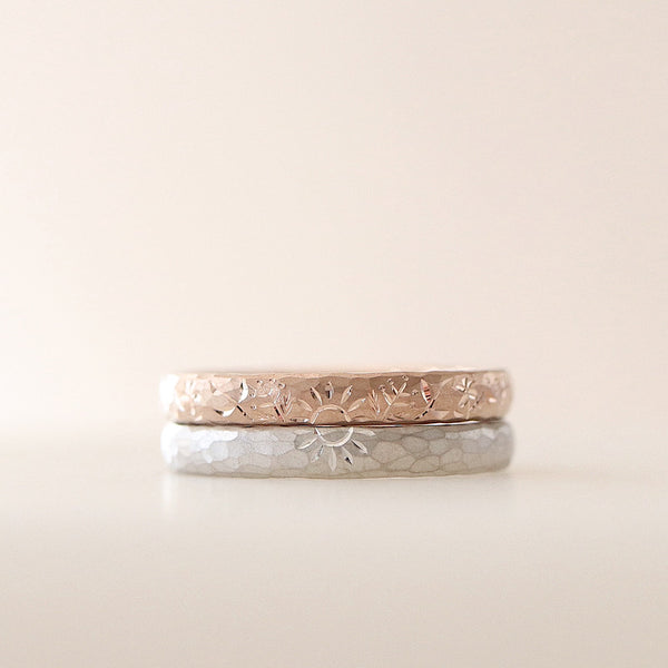 K18百合彫りリング　2316K2504 K18百合彫りリング 2316K2504